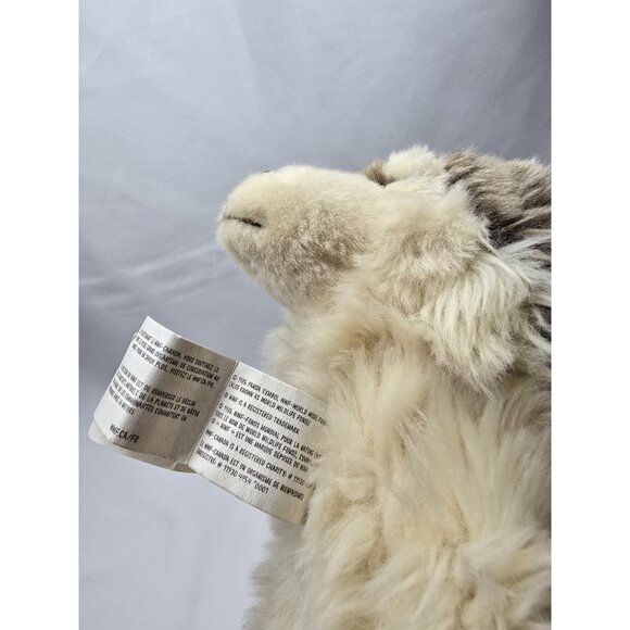 World Wildlife Fund WWF Gray Timber Wolf Plush Stuffed Toy- Realistic Looking - Picture 15 of 15